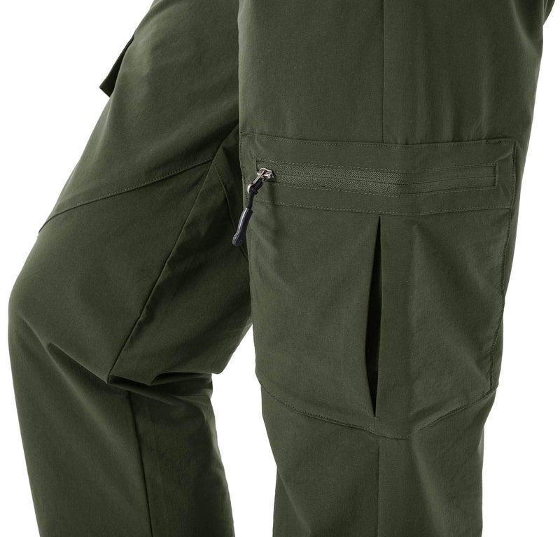 Rdruko Women's Outdoor Quick Dry Hiking Pants Lightweight Waterproof Climbing Travel Pants with Zipper Pockets Green Medium - Image 5